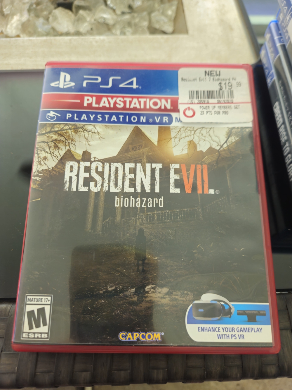 PlayStation 4 Resident Evil VII Biohazard - Black/Red Case - Like New